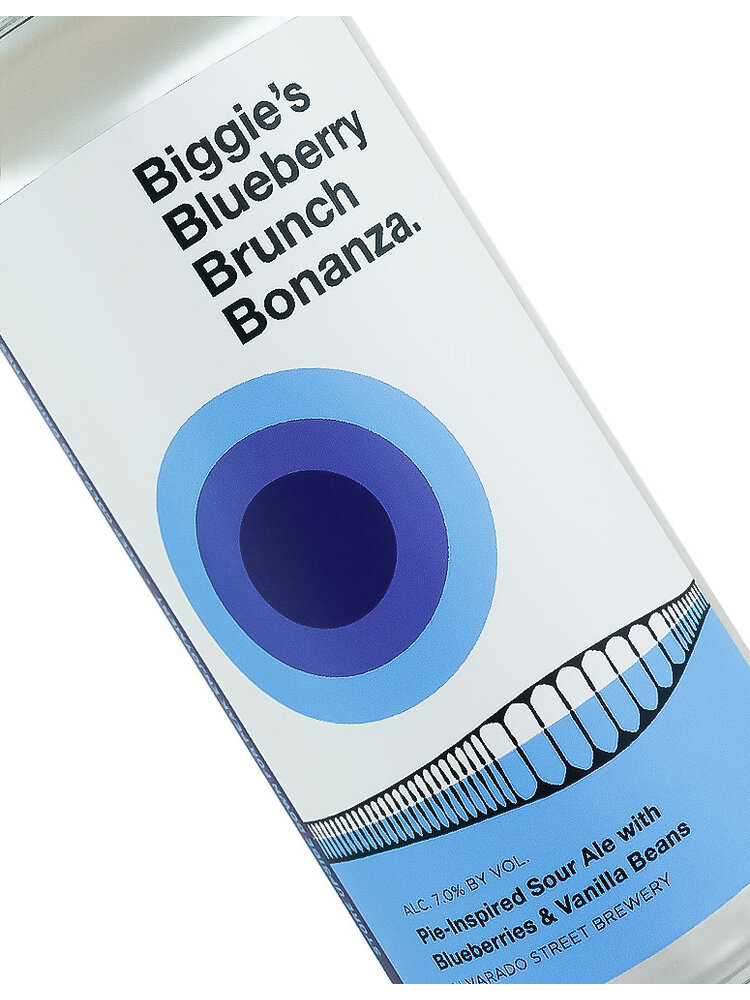 Alvarado Street Brewery "Biggie's Blueberry Brunch Bonanza." Pie-Inspired Sour Ale 16oz Can - Salinas, CA