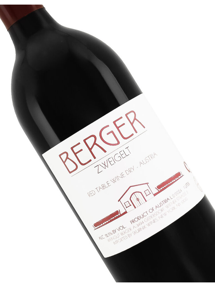 Berger 2022 Zweigelt Dry Red Table Wine 1 Liter, Austria