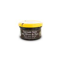 Delices du Luberon Tapenade Noire aux Olives de Pays Black Olives Spread 3.1oz Jar, France