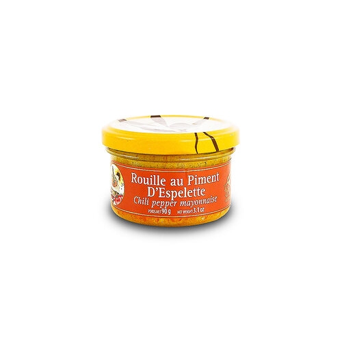 Delices du Luberon Rouille au Piment Chili Pepper Mayonnaise 3.1oz Jar, France Delices du Luberon Rouille au Piment Chili Pepper Mayonnaise 3.1oz Jar, France