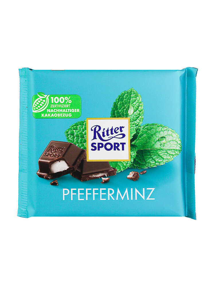 Ritter Sport "Pfefferminz" (Peppermint) 3.5oz Bar, Germany