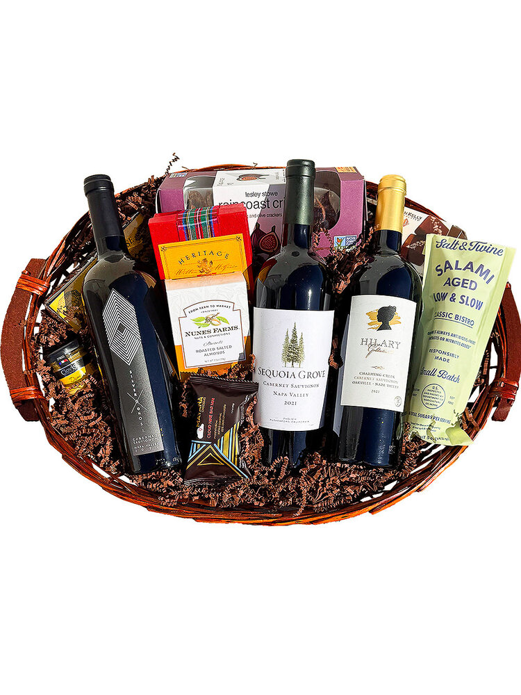"Napa Valley Cabernet Trio" 3 Bottle Gift Basket