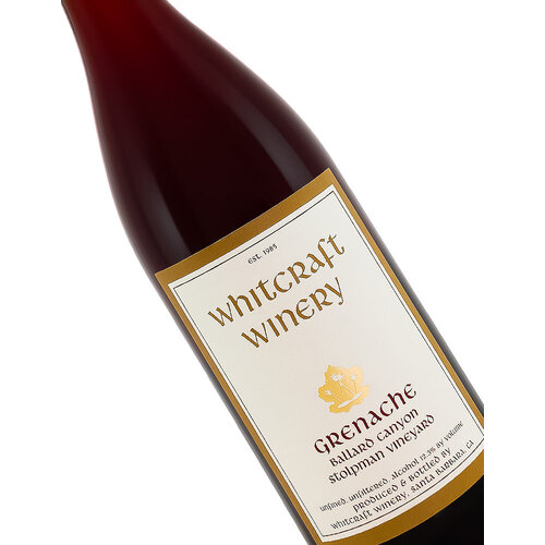 Whitcraft Winery 2022 Grenache, Stolman Vineyard, Ballard Canyon, Santa Barbara, CA Whitcraft Winery 2022 Grenache, Stolman Vineyard, Ballard Canyon, Santa Barbara, CA