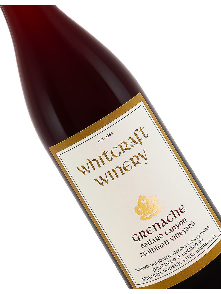 Whitcraft Winery 2022 Grenache, Stolman Vineyard, Ballard Canyon, Santa Barbara, CA
