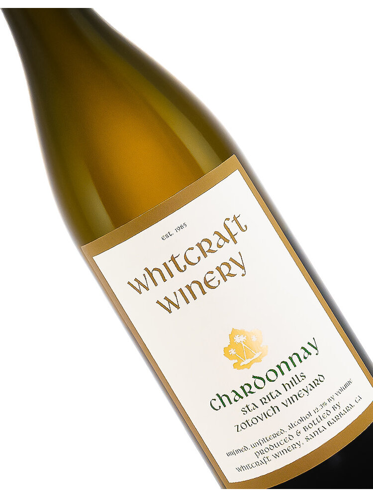 Whitcraft Winery 2021 Chardonnay, Zotovich Vineyard, Sta Rita Hills, Santa Barbara, CA