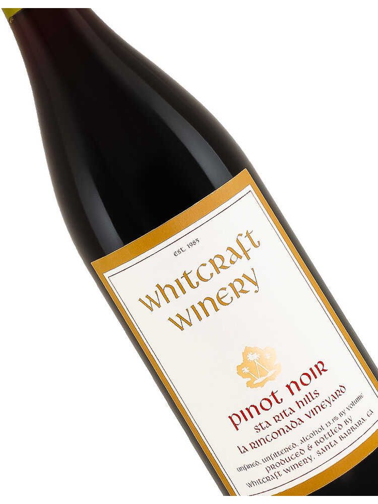 Whitcraft Winery 2022 Pinot Noir, La Rinconada Vineyard, Sta Rita Hills, Santa Barbara