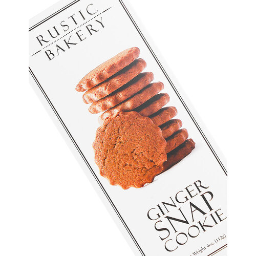 Rustic Bakery Ginger Snap Cookie 4oz Box, Petaluma, California Rustic Bakery Ginger Snap Cookie 4oz Box, Petaluma, California