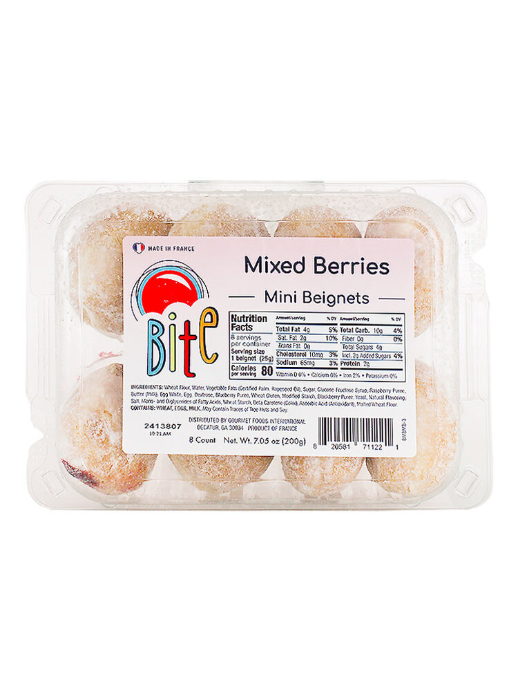 Bite "Mixed Berries" Mini Beignets 8 Pack, France