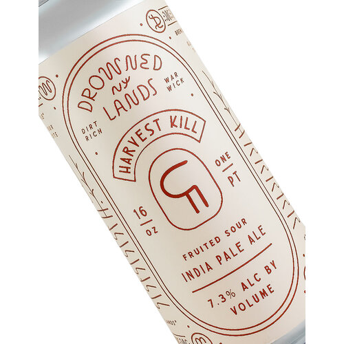 Drowned Lands "Harvest Kill" Fruited Sour India Pale Ale 16oz Can - Warwick, NY Drowned Lands "Harvest Kill" Fruited Sour India Pale Ale 16oz Can - Warwick, NY
