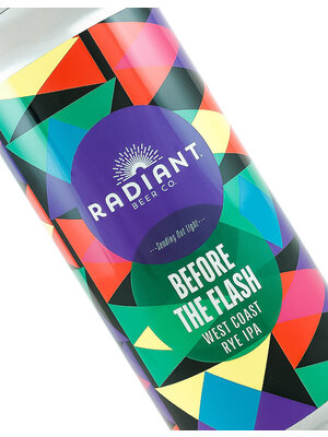 Radiant Beer "Before The Flash" West Coast Rye IPA 16oz Can - Anaheim, CA