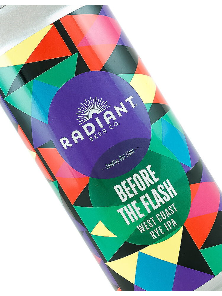 Radiant Beer "Before The Flash" West Coast Rye IPA 16oz Can - Anaheim, CA