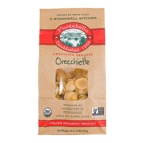 Montebello Organic Orecchiette Pasta 1 Pound Bag, Italy Montebello Organic Orecchiette Pasta 1 Pound Bag, Italy