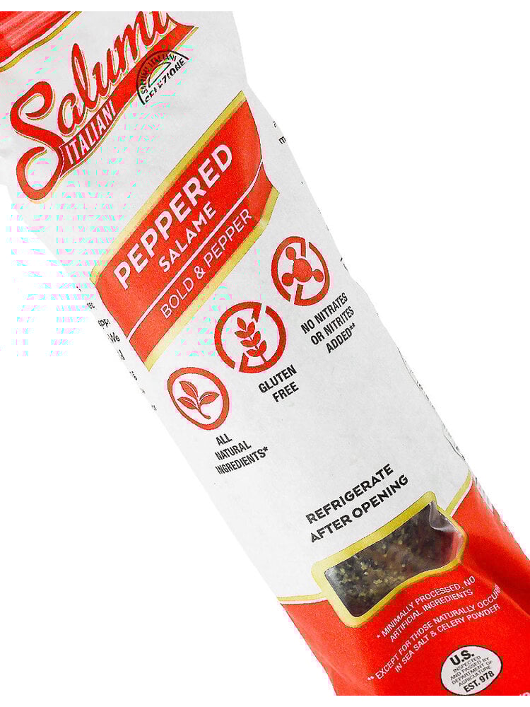 Salumi Italiani Peppered Salame 8oz Chub