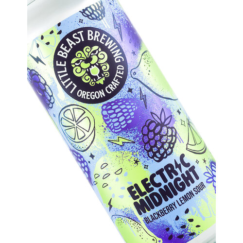 Little Beast Brewing "Electric Midnight" Blackberry Lemon Sour 16oz Can - Portland, OR