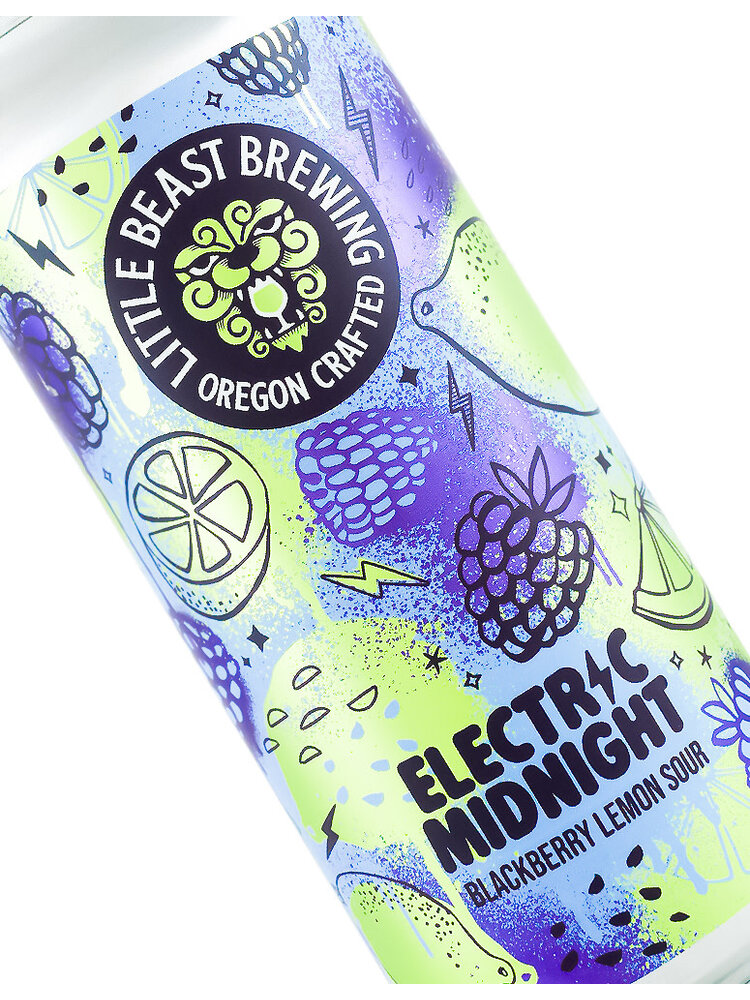 Little Beast Brewing "Electric Midnight" Blackberry Lemon Sour 16oz Can - Portland, OR