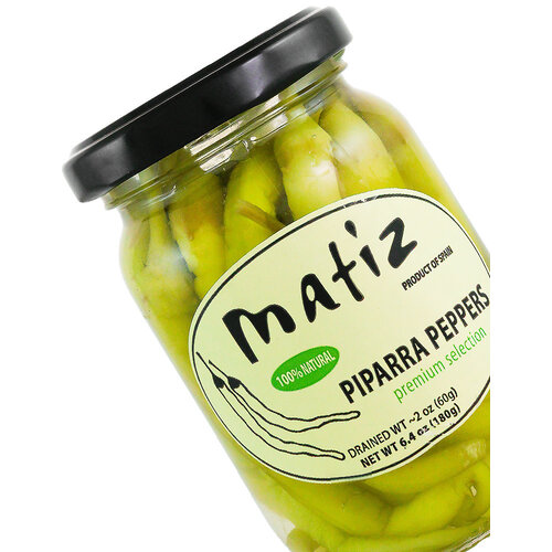 Matiz Piparra Peppers 6.4oz Jar, Spain Matiz Piparra Peppers 6.4oz Jar, Spain