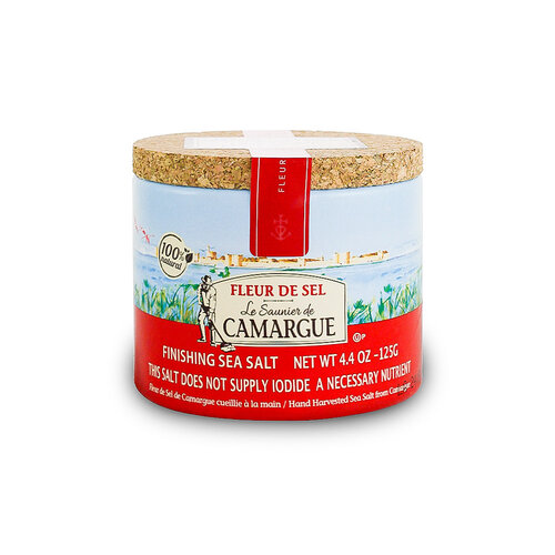 Le Saunier de Camargue Fleur de Sel Finishing Sea Salt 4.4oz Container, France Le Saunier de Camargue Fleur de Sel Finishing Sea Salt 4.4oz Container, France