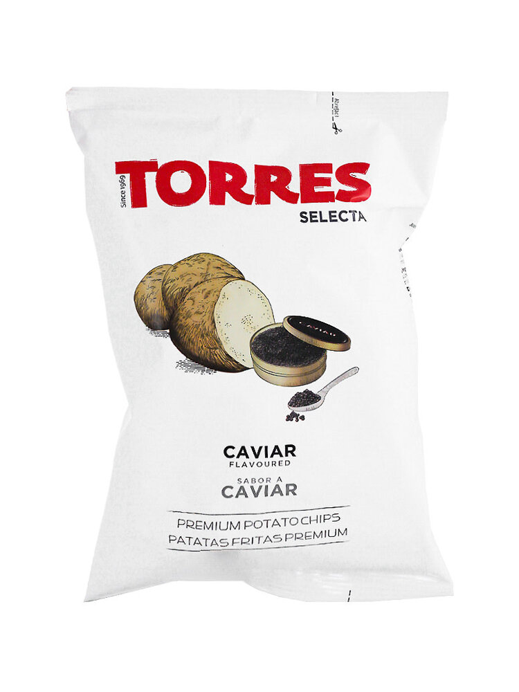 Torres Caviar Potato Chips 1.41oz Bag, Spain