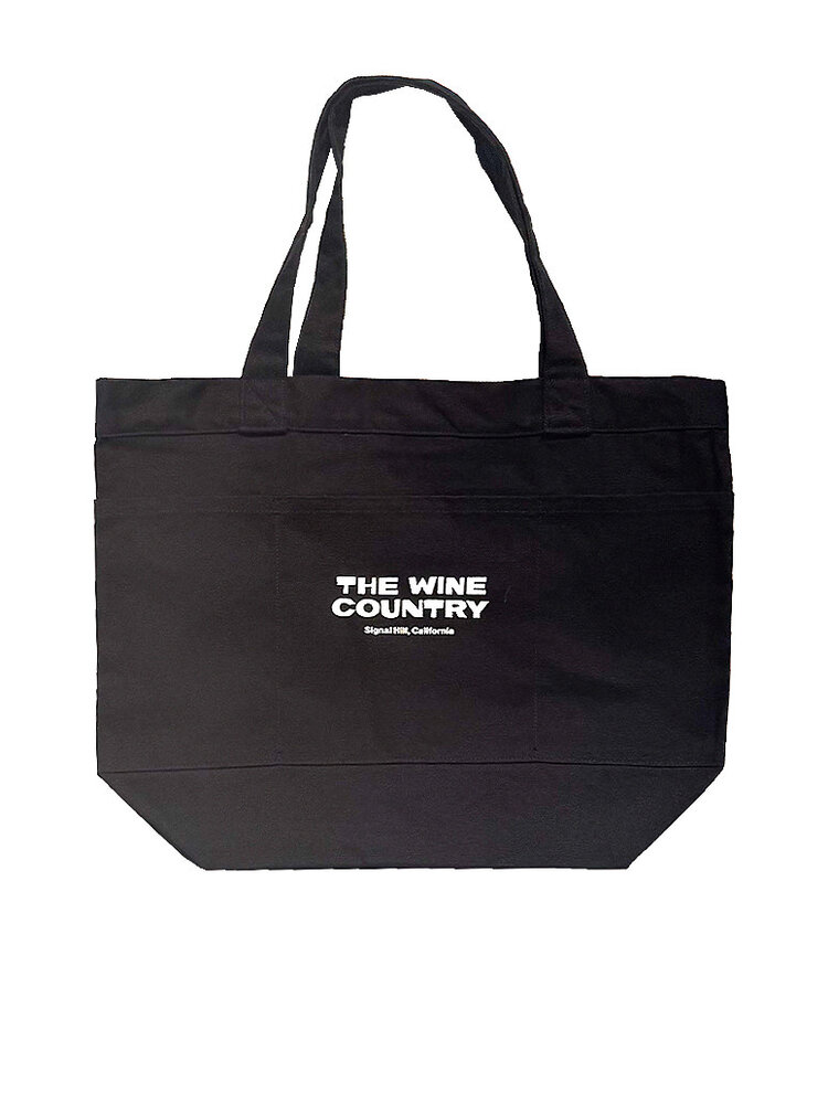 Black Canvas Tote Provision Barrel