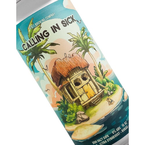 8 Bit Brewing "Calling In Sick" DDH Hazy DIPA 16oz Can - Murietta, CA