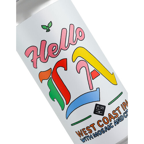 Highland Park Brewery "Hello LA" (White Label) West Coast IPA 16oz Can - Los Angeles, CA Highland Park Brewery "Hello LA" (White Label) West Coast IPA 16oz Can - Los Angeles, CA