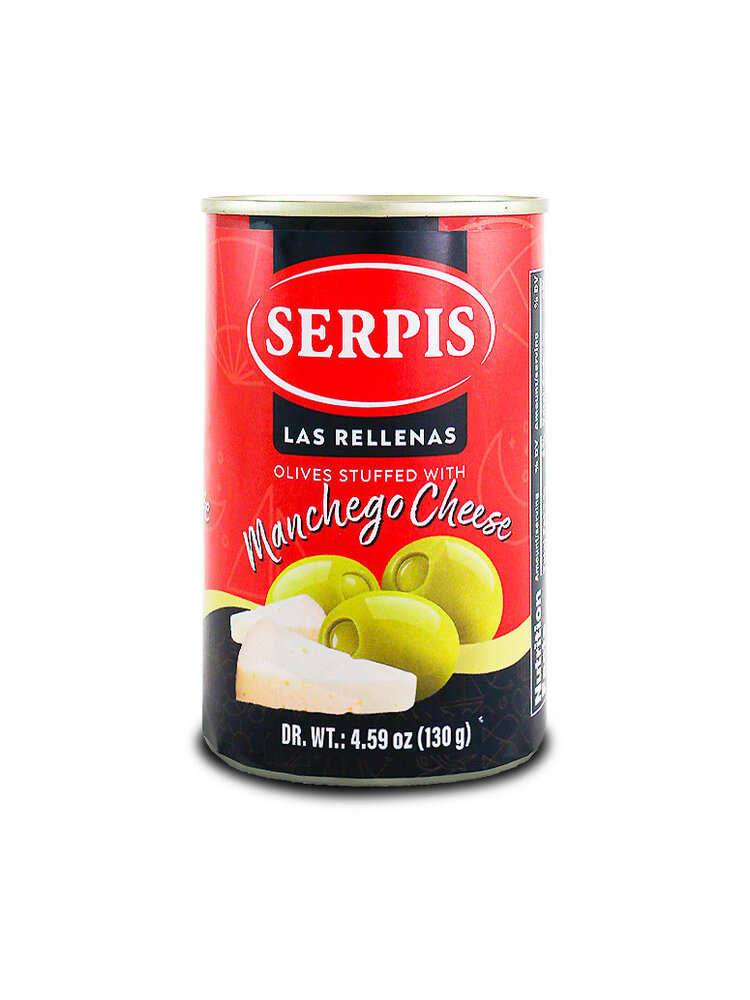 Serpis Olives Stuffed With Manchego Cheese 4.59oz Can, Spain