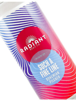 Radiant Beer Co. "Such a Fine Line" Bohemian Pilsner 16oz Can - Anaheim, CA