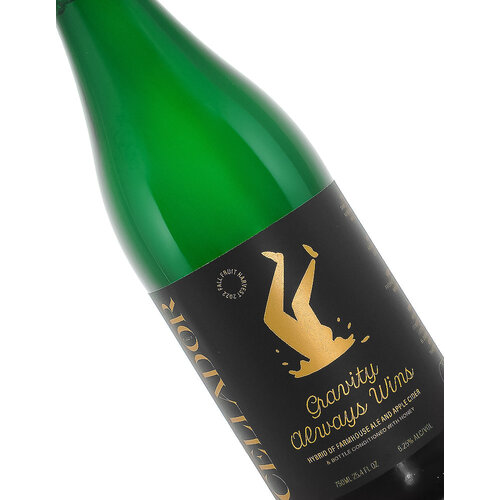 Cellador Ales "Gravity Always Wins" Hybrid of Farmhouse Ale & Apple Cider 750ml Bottle - Torrance, CA Cellador Ales "Gravity Always Wins" Hybrid of Farmhouse Ale & Apple Cider 750ml Bottle - Torrance, CA
