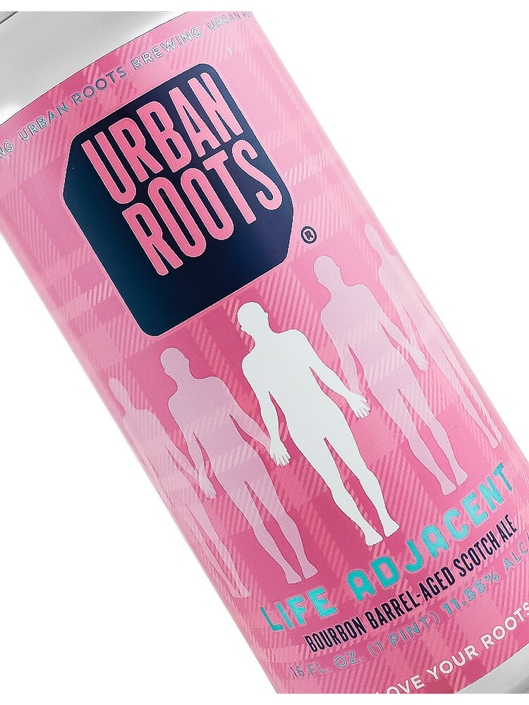 Urban Roots Brewing "Life Adjacent" Bourbon Barrel-Aged Scotch Ale 16oz Can - Sacramento, CA