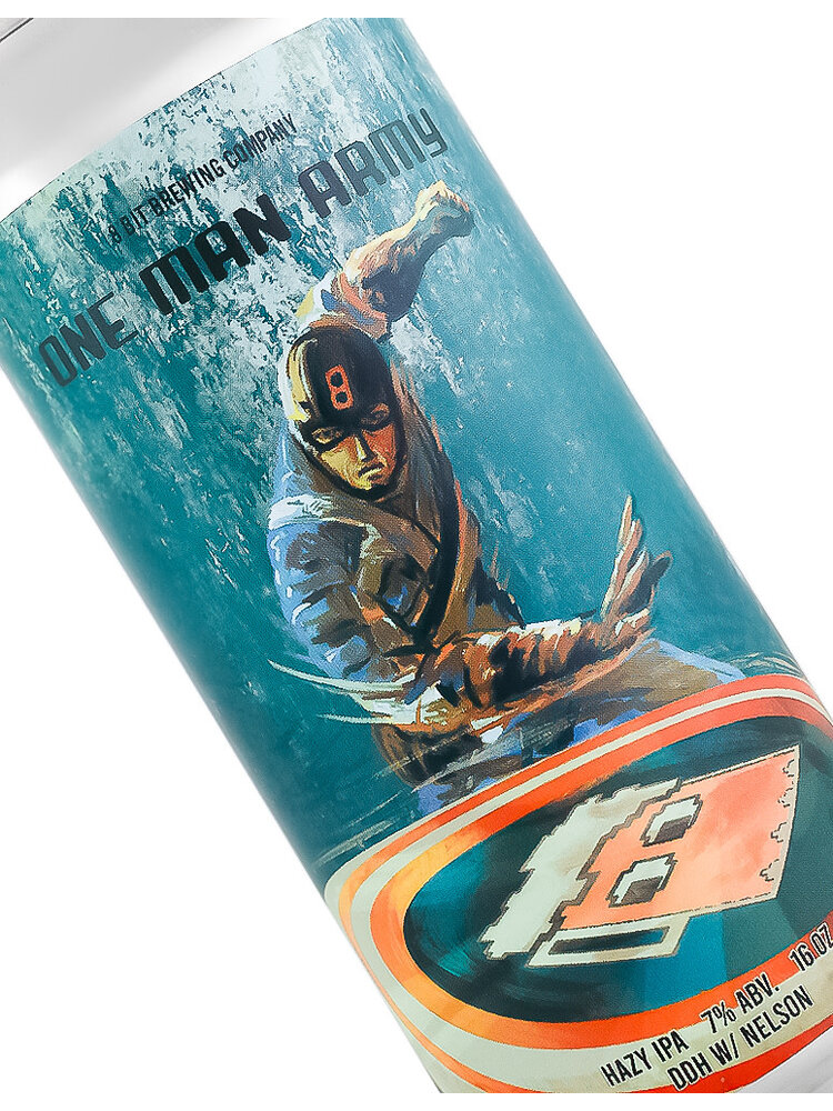 8 Bit Brewing "One Man Army" Hazy IPA 16oz Can - Murietta, CA