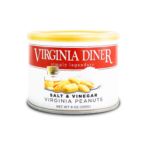 Virginia Diner "Salt & Vinegar" Virginia Peanuts 9oz Tin, Wakefield, Virginia Virginia Diner "Salt & Vinegar" Virginia Peanuts 9oz Tin, Wakefield, Virginia