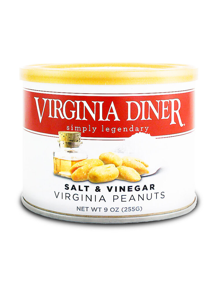 Virginia Diner "Salt & Vinegar" Virginia Peanuts 9oz Tin, Wakefield, Virginia