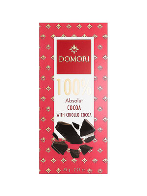 Domori 100% Absolut Cocoa With Criollo Cocoa 2.29oz Bar, Italy