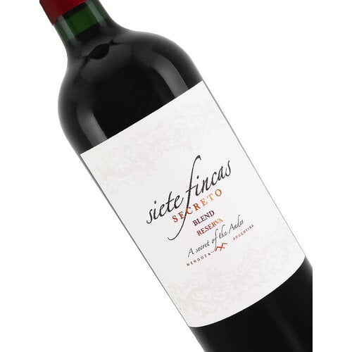 Siete Fincas 2021 "Secreto" Red Blend Reserva, Mendoza, Argentina Siete Fincas 2021 "Secreto" Red Blend Reserva, Mendoza, Argentina