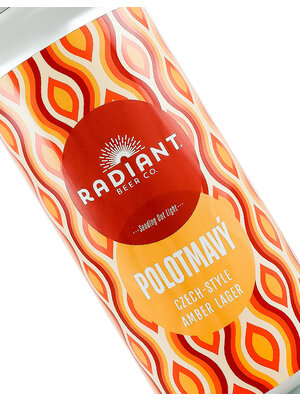 Radiant Beer "Polotmavy" Czech-Style Amber Lager 16oz Can - Anaheim, CA