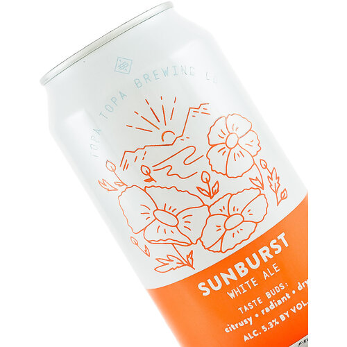 Topa Topa Brewing "Sunburst" White Ale 12oz Can - Ventura, CA Topa Topa Brewing "Sunburst" White Ale 12oz Can - Ventura, CA
