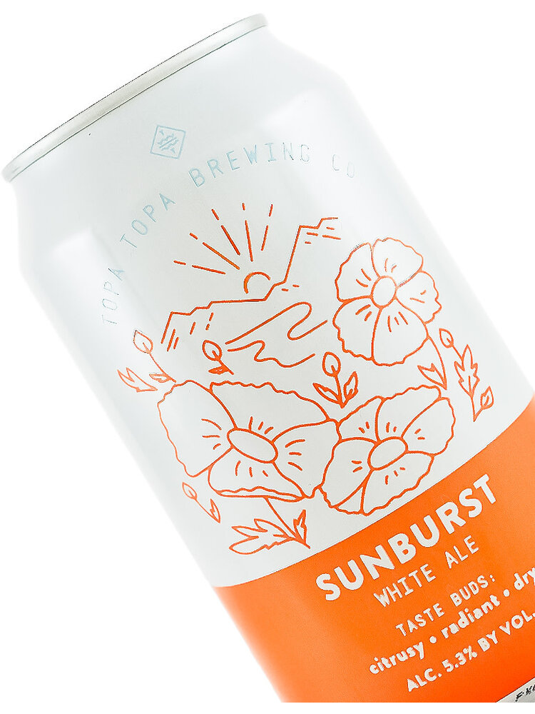 Topa Topa Brewing "Sunburst" White Ale 12oz Can - Ventura, CA