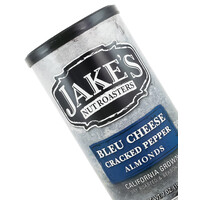 Jake's Nut Roasters "Bleu Cheese Cracked Pepper" Almonds 7oz Can, Newman, California