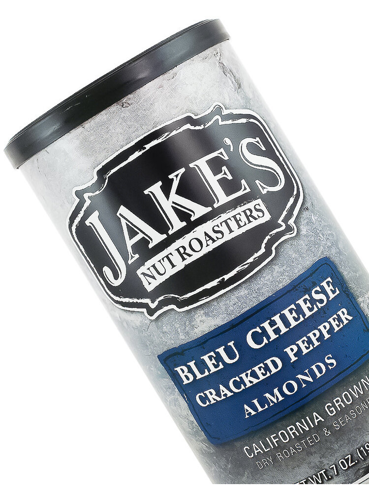 Jake's Nut Roasters "Bleu Cheese Cracked Pepper" Almonds 7oz Can, Newman, California