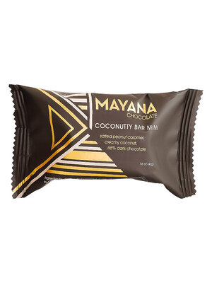 Mayana Chocolate "Coconutty" Salted Peanut Caramel, Creamy Coconut, 66% Dark Chocolate 1.5oz Bar, Spooner, Wisconsin