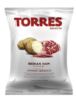 Torres Iberian Ham Flavored Potato Chips 1.41oz, Spain