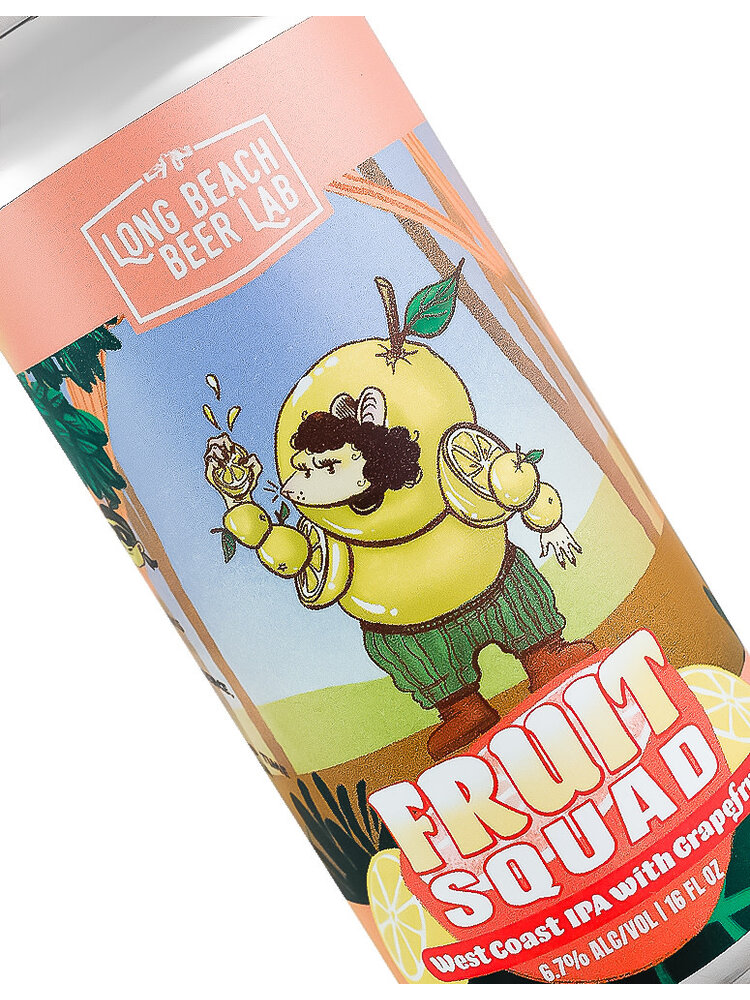 Long Beach Beer Lab "Fruit Squad" West Coast IPA 16oz Can - Long Beach, CA