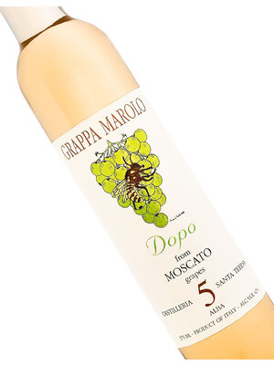 Santa Teresa Grappa Marolo "Dopo" From Moscato Grapes Half Bottle, Piemonte, Italy