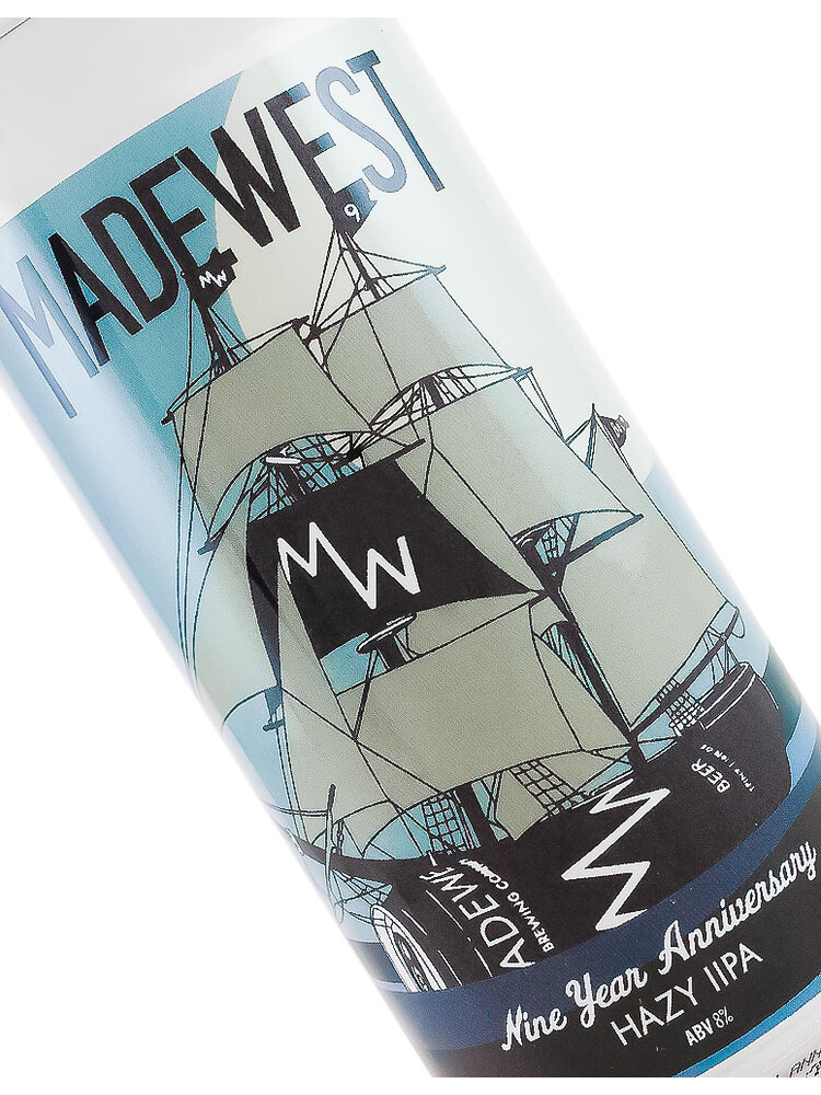 Madewest Brewing "Nine Year Anniversary" Hazy IIPA 16oz Can - Ventura, CA