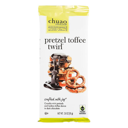 Chuao Pretzel Toffee Twirl Chocolate Bar 2.8oz, Carlsbad, California Chuao Pretzel Toffee Twirl Chocolate Bar 2.8oz, Carlsbad, California