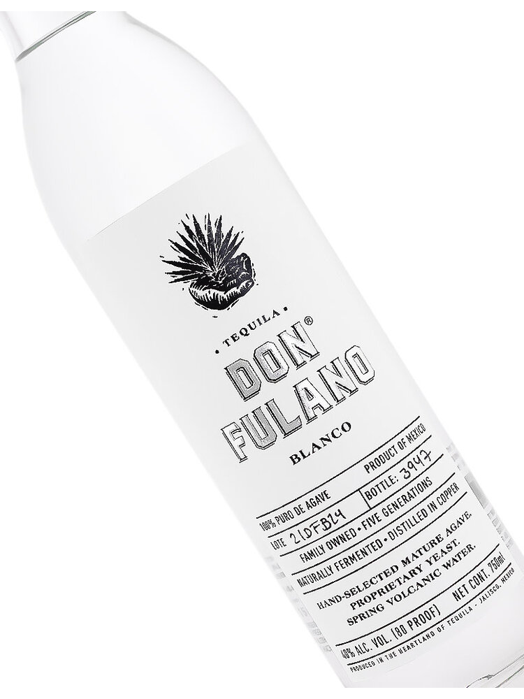Don Fulano Blanco Tequila, Jalisco, Mexico