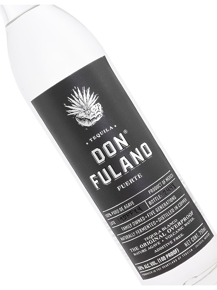 Don Fulano Blanco Fuerte Tequila, Silver Label, Jalisco, Mexico