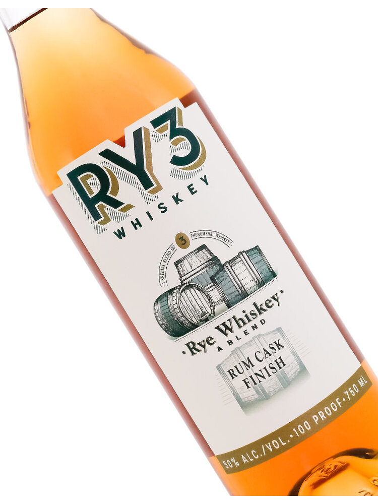 RY3 Whiskey Rye Whiskey Rum Cask Finish, Virginia Beach, Virginia