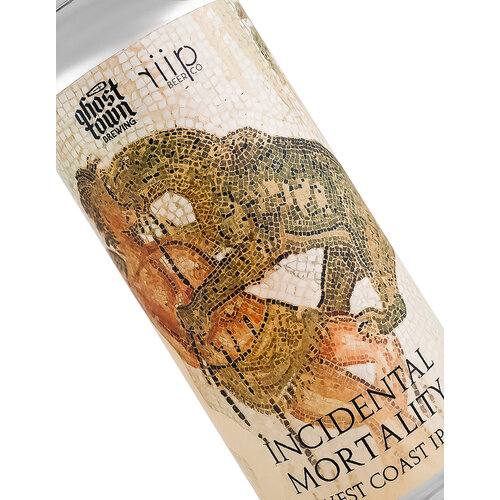 Ghost Town Brewing/Riip Beer "Incidental Mortality" West Coast IPA  16oz Can - Oakland, CA