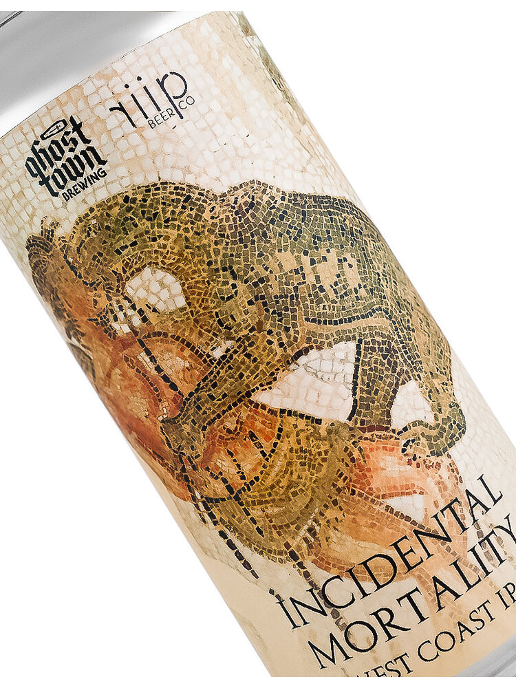 Ghost Town Brewing/Riip Beer "Incidental Mortality" West Coast IPA  16oz Can - Oakland, CA